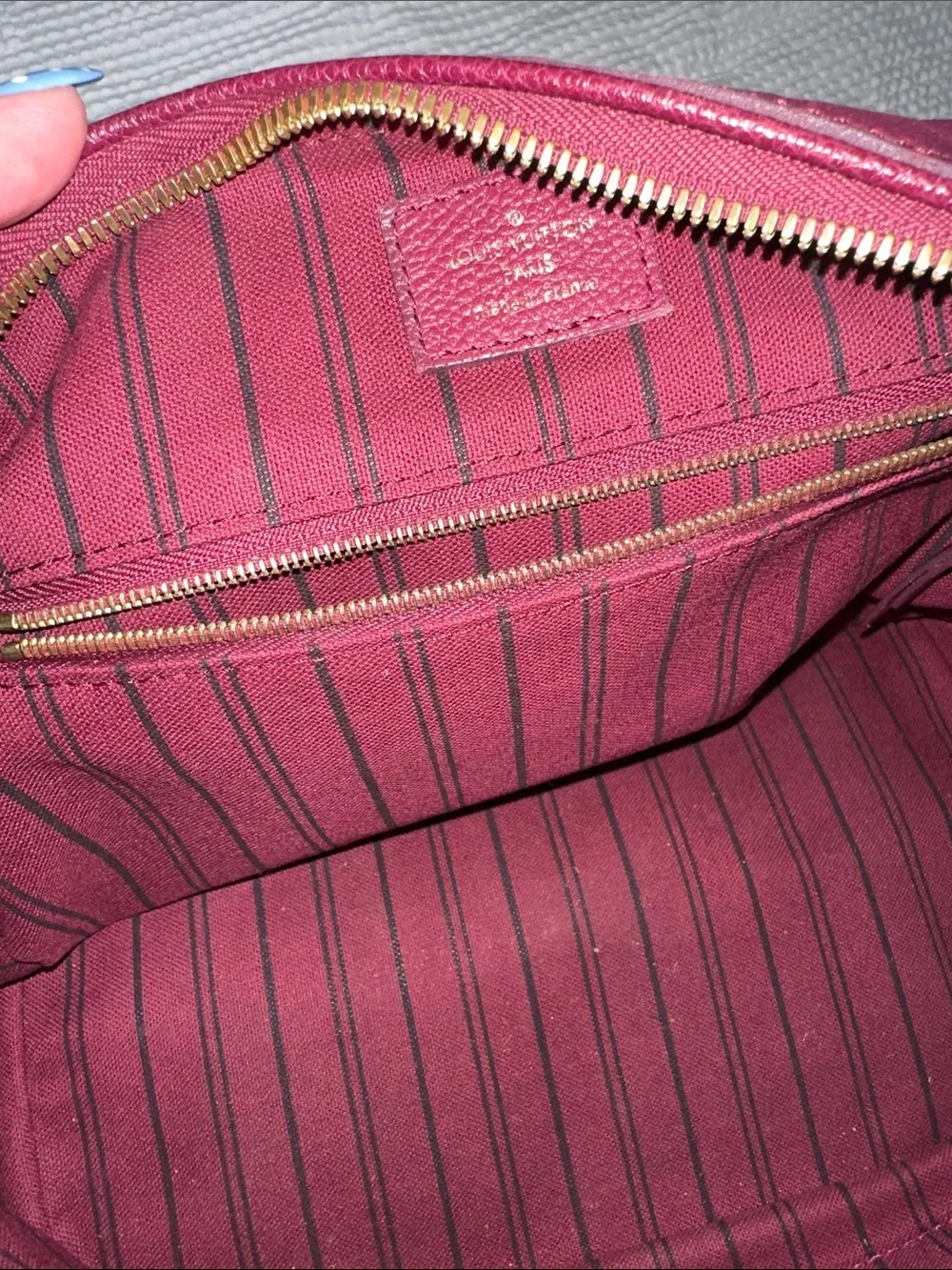 Louis Vuitton Burgundy Plum Monogram Speedy with Gold Hardware